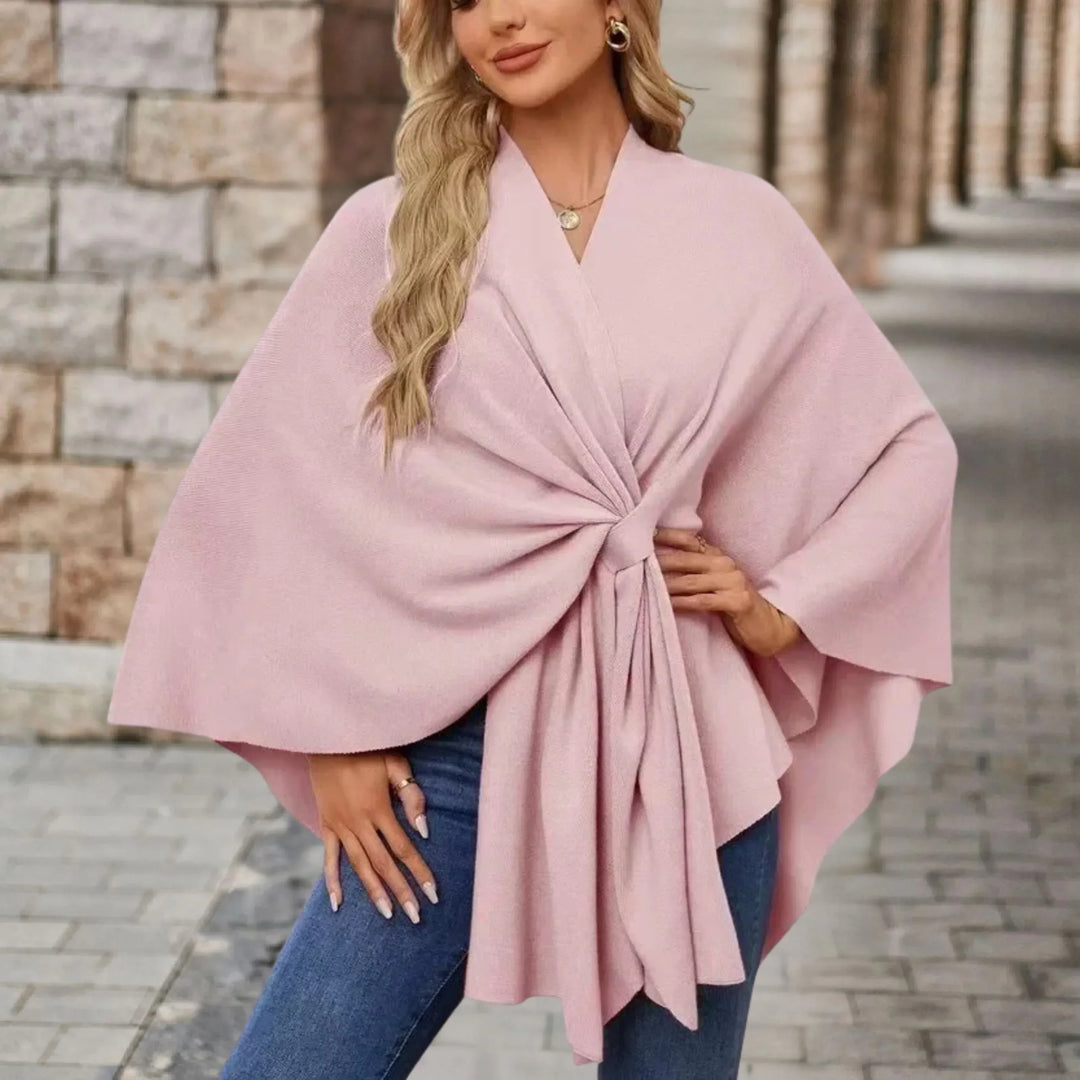 Kvinders Poncho | Draperet Wrap Stil