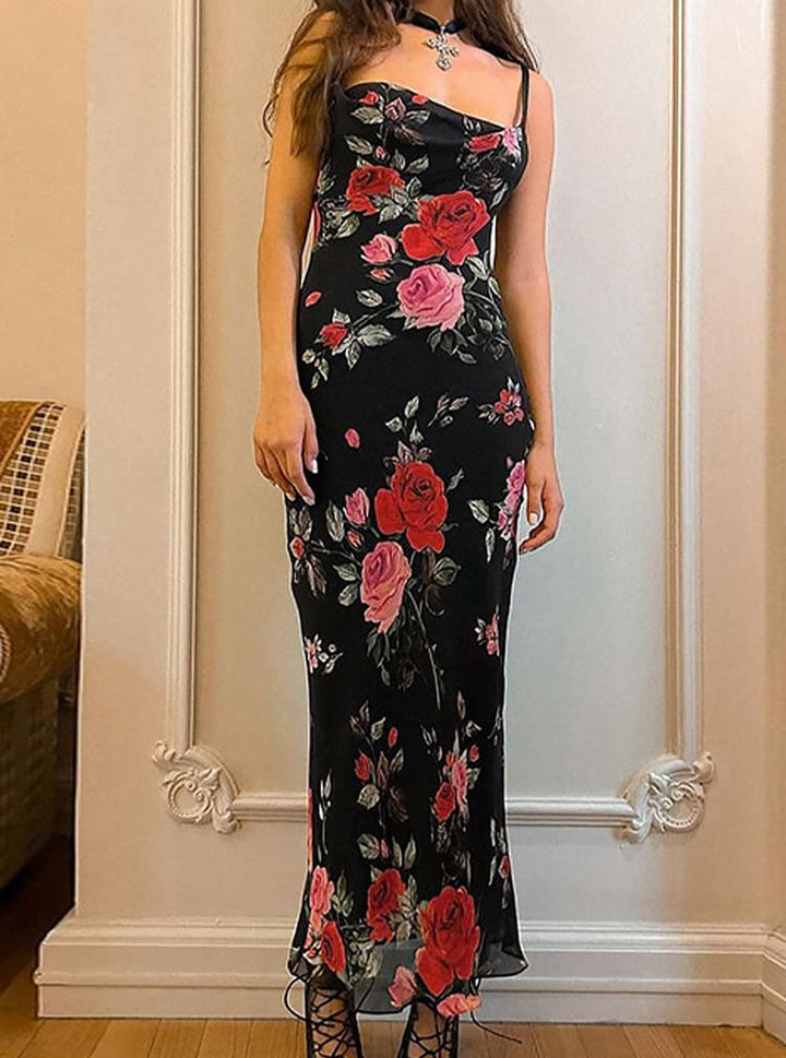 Kvindernes Blomster Maxi Kjole | Casual