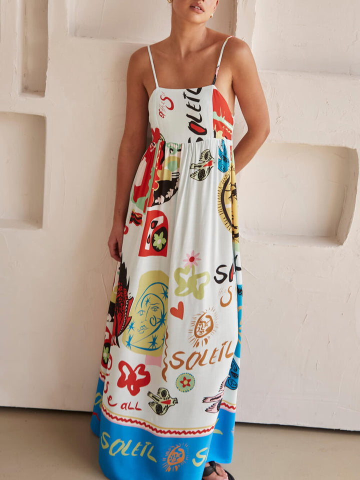 Kvinders Hvide Maxi Kjole | Casual