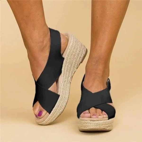 Kvinders Wedge Sandaler | Lukket Tå Letvægt