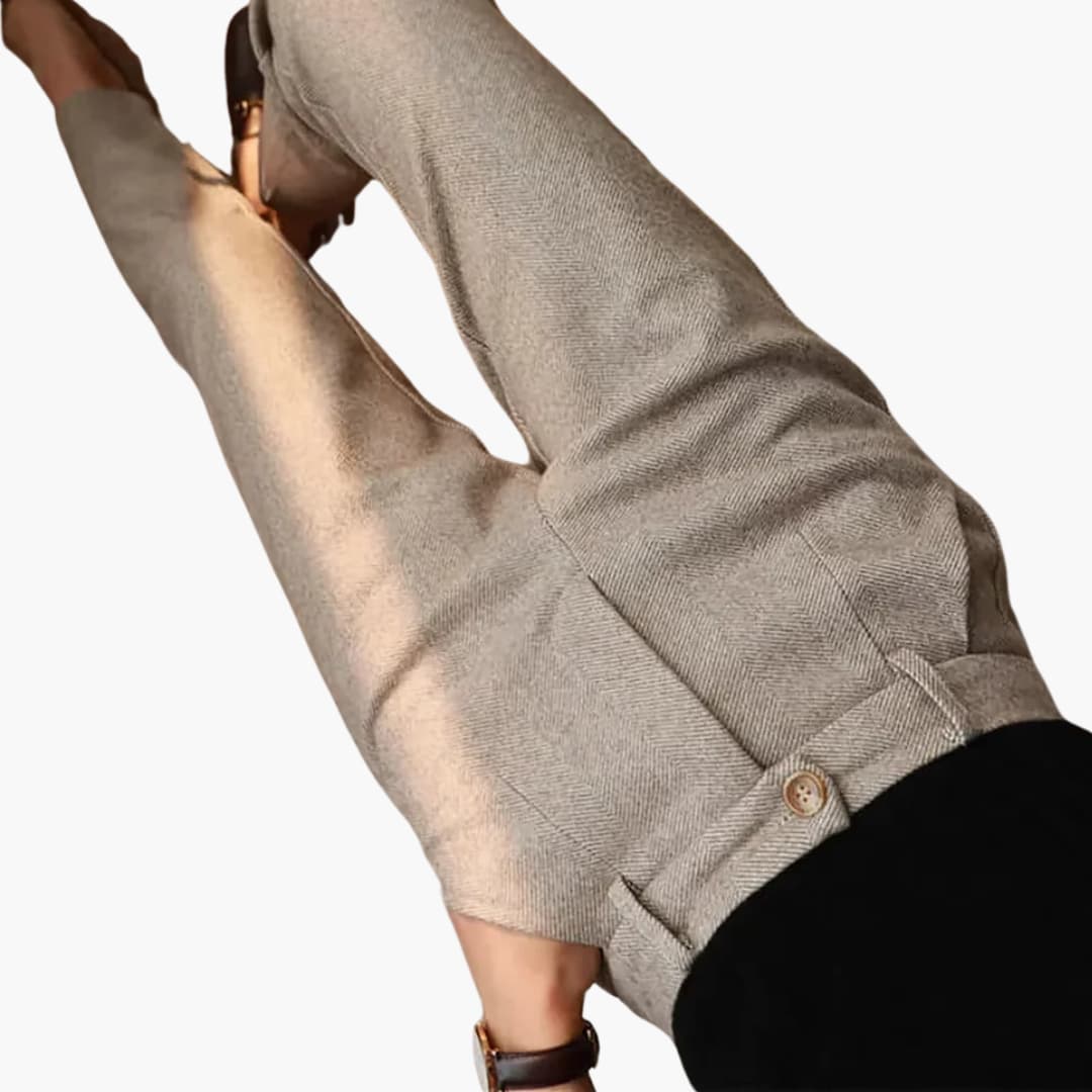 Kvinders Bukser | Knapmanchet Tapered