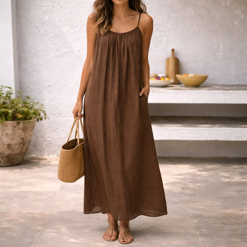 Kvinders Maxi Sundress | Spaghetti Strop