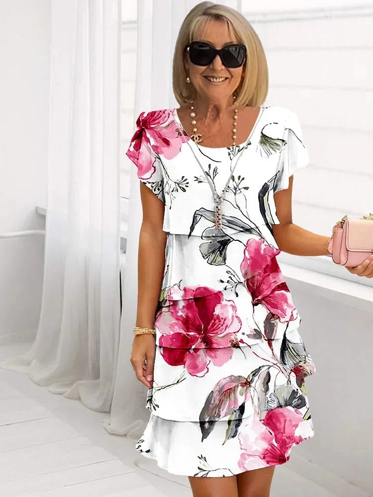 Kvindekjole | Blomsterprint Mini