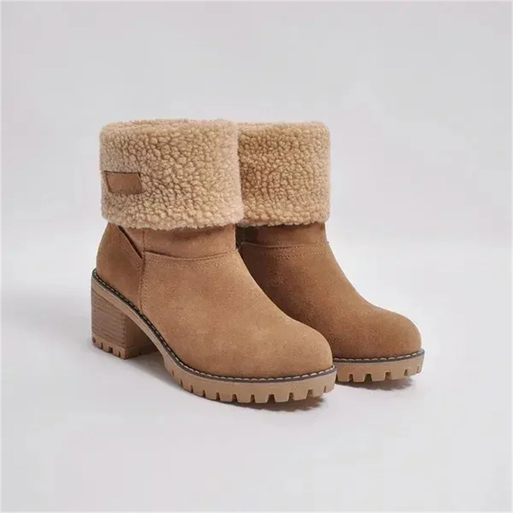 Støvler til kvinder | Faux Shearling Cuff Ankelstil