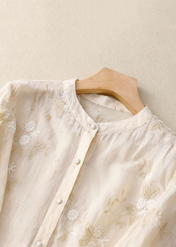 Kvinders Bluse | Broderede Detaljer