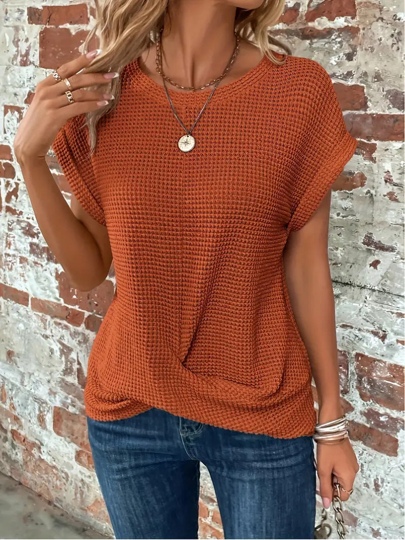 Kvinders Top | Twist Vaffelstrik