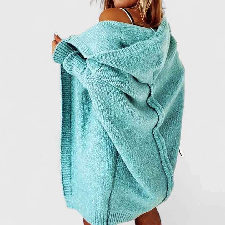 Kvinders Cardigan | Hætteåben Foran