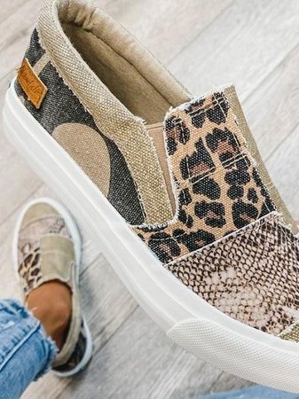 Loafers til kvinder | Slip-On mønstret overdel