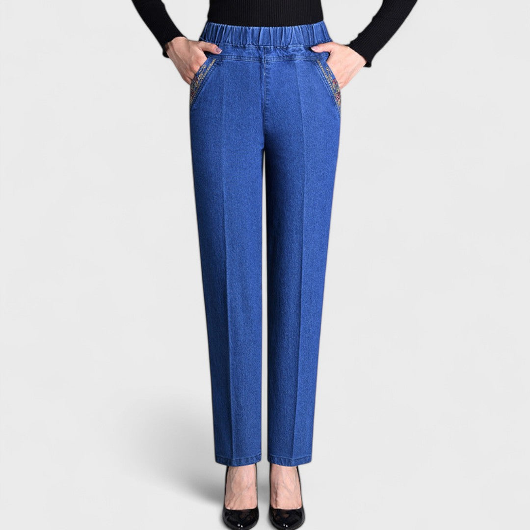 Damernes Jeans | Elastisk Liv Pockets